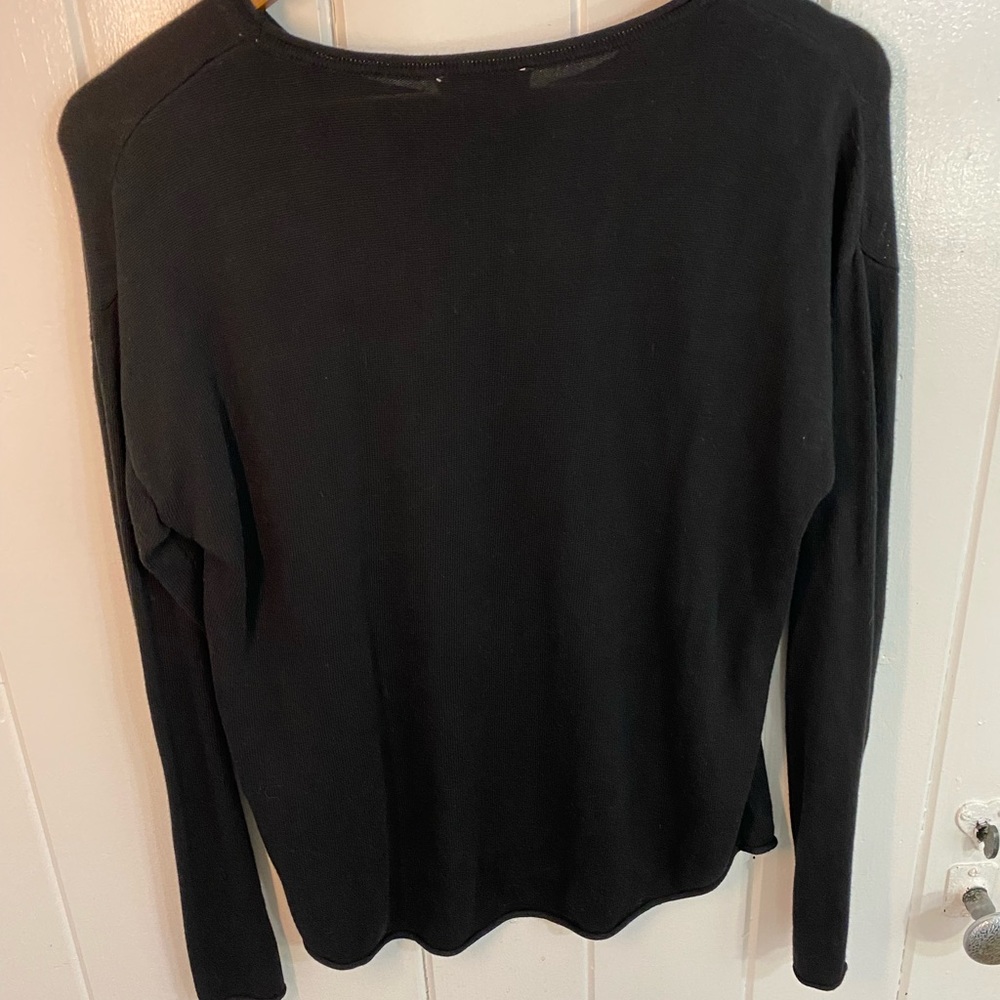 Rachel Zoe love basketball knit sweater cashmere blend top pullover‎ sz S - Picture 7 of 11